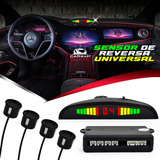 Kit Sensores Reversa Universales Led Display Bl - 11 Color Negro