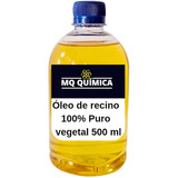 Óleo De Rícino 100% Puro Crescimento Cabelo - 500 Ml