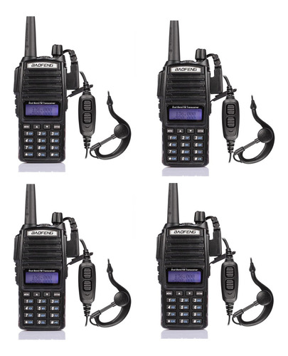 4x Baofeng Uv82 Uv-82 Uhf Vhf Doble Banda Bidireccional