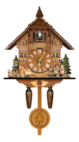 Reloj De Pared Péndulo De Cuco Madera Antiguo Para El Hogar