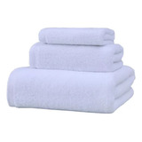 3 Pcs Toalla De Baño 100% Algodón Para Hoteleras Y Familia