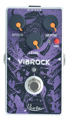 Pedal De Efectos Para Guitarra Rowin Vibrock Chorus Tremolo