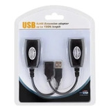 Cabo Extensor Usb Adaptador Rj45 Via Cabo De Rede