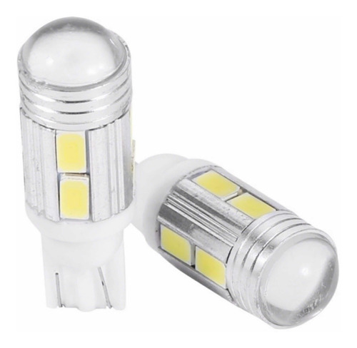 Lampara T10 Led Posición Doble 10 Smd Lupa !!!