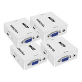 4×conversor Adaptador Hdmi2vga-hdmi X Vga Com Áudio Promoção