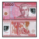 Grr-billete Chile 5000 Pesos 2012-13, Poeta Gabriela Mistral