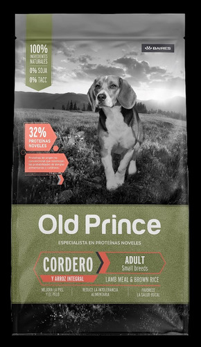 Old Prince Novel Cordero Y Arroz Adult Small X 15 Kgs