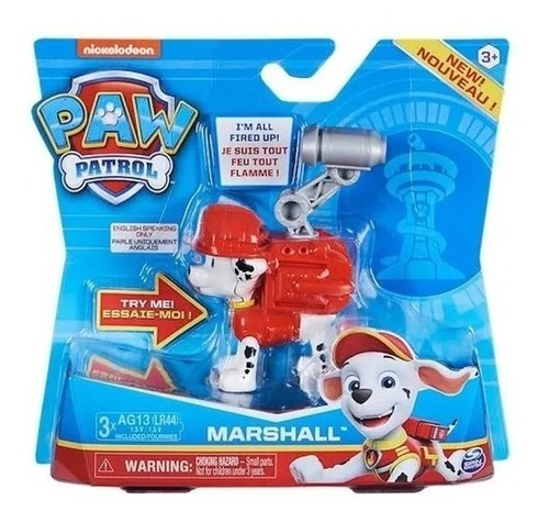 Muñeco Paw Patrol Figura Con Frases Ingles 