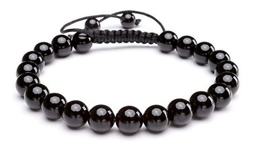 Pulsera Piedra Natural Turmalina Negra