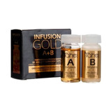 Infusion Gold A+b Oro Liquido Con Queratina 2 Por 10 Ml 