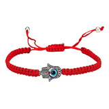 Pulsera Hilo Rojo Mano De Fátima Con Ojo Turco Amuleto 