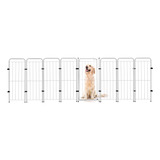 Cercado Cachorro Caes Grande Portao + 7 Modulos 308x98cm Cor Branco