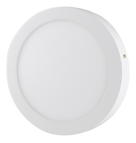 Foco Panel Led Plafon Sobrepuesto Redondo 12w Luz Blancafrio