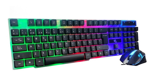 Kit Teclado Mouse Gamer Rgb Yelandar Jx-kt288 Membrana Luces