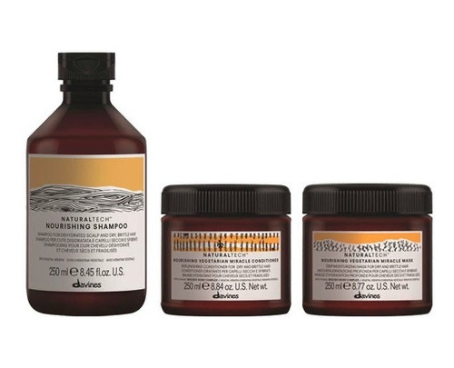 Davines Nourishing Kit Shampoo, Conditioner Y Mask