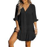 Mujer Traje De Playa Baño Ropa Cover Up Blusas Vestidos