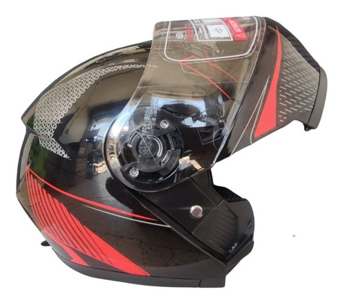 Casco  Moto Abatible Doble Visor  Certificado