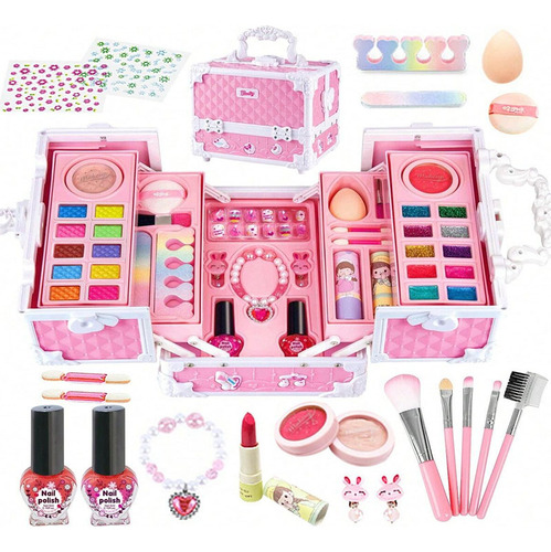 Caixa De Jogo Children Girl Princess Makeup Cosmetics Para