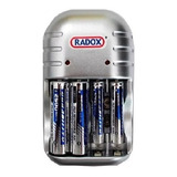 Cargador De Baterías Radox Para Aa Aaa Y 9v + 2 Aa Y 2 Aaa 