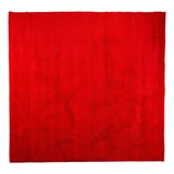 Tapete Pratatêxtil Quadrado 1,00m X 1,00m Antiderrapante Cor Vermelho Desenho Do Tecido Vermelho