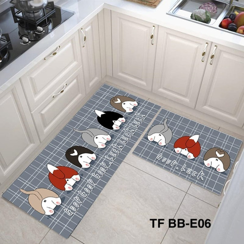 Alfombra Para Cocina Piso Antideslizantes Juego 2 Pcs