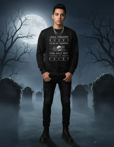 Sudadera Ugly Sweater José Madero Noche De Brujas + Regalos