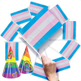 10 Pzas Bandera Asta Lgbt Transexual Orgullo Pride 21x14cm