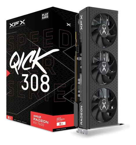 Tarjeta Gráfica Para Juegos Xfx Speedster Qick308 Radeon Rx 