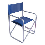 Sillon Director Hierro Posta 14/30 Reforzado Plegable 150 Kg Color Azul