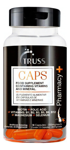 Truss Caps Pharmacy 30 Crescimento Capilar E Prevenção Queda