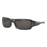 Anteojos De Sol Oakley Fives Squared Standard Con Marco De O Matter Color Grey Smoke, Lente Warm Grey De Plutonite Clásica, Varilla Grey Smoke De O Matter - Oo9238