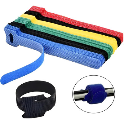 100 Bridas Cinchos Sujetadores Correas Reutilizables Velcro | Envío gratis