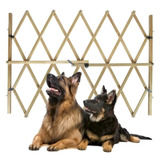 Reja Cerca Puerta Para Perros Madera Plegable Extensible Med