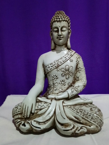 Imagen Buda Hindú De Resina Grande 30cm Interior Y Exterior