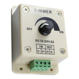 Dimmer Regulador De Tensão Elétrica 12v~24v 8a Fita De Led