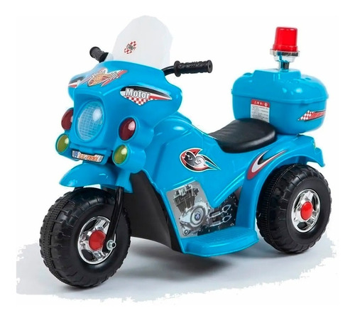 Moto 3 Ruedas A Bateria Niño 6v Policia Love 3006 Distrimica