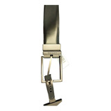 Cinturon De Hombre Reversibletalla M (34-36) Cod. 0442 Color Negro Diseño De La Tela Liso