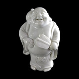Antiga Escultura Buda Em Porcelana Blanc China 13633 Rrdeco