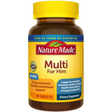 Nature Made Multivitaminas Para Hombres 90 Tabletas Sabor Sin Sabor