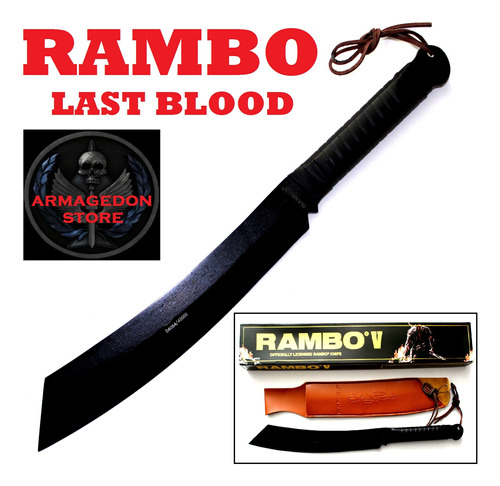 Cuchillo Rambo 5 Stallone 56cm Militar Supervivencia Comando