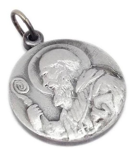 Medalla San Benito - Doble Cara -cadena De Regalo- 14mm Al