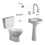 Combo Baño Ferrum Andina Set Griferia Hydros  Moderno