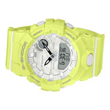 Reloj Casio G-shock Gma-b800-9adr Mujer 100% Original Color De La Correa Amarillo Color Del Bisel Blanco Color Del Fondo Blanco