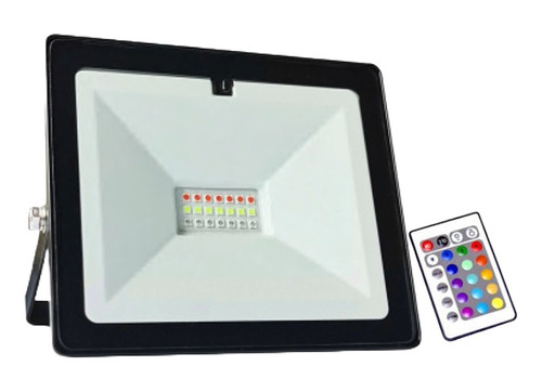 Reflector Led Rgb Multicolor 30w Exterior Incluye Control  