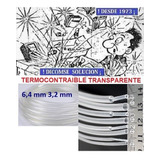 Tubo Termocontraible Transparente 6,4mm Espagueti X Metro