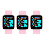 Reloj Inteligente 3pcs Mujer For Android Ios Hombres Reloj