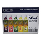 Savia Aloe Vera Drink Variety Pack - Original, Mango, Fresa,