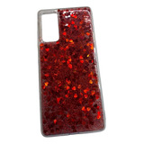 Funda Glitter Corazones Tpu Para Samsung Galaxy S20 Fe 