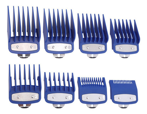 Peines Guía Para Rasuradora Profesional Wahl 8pcs Azul