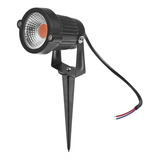 Foco Led Estaca Jardín 5w Exterior Iliuminación Rojo Ó Azul